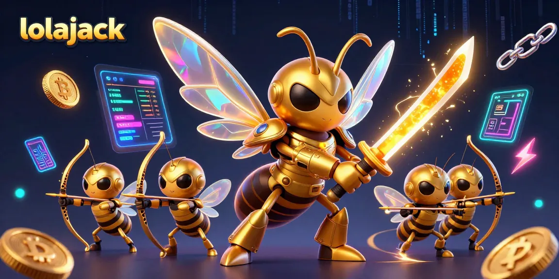 Win big with lolajack while exploring vibrant casino games and crypto rewards in a thrilling scene.