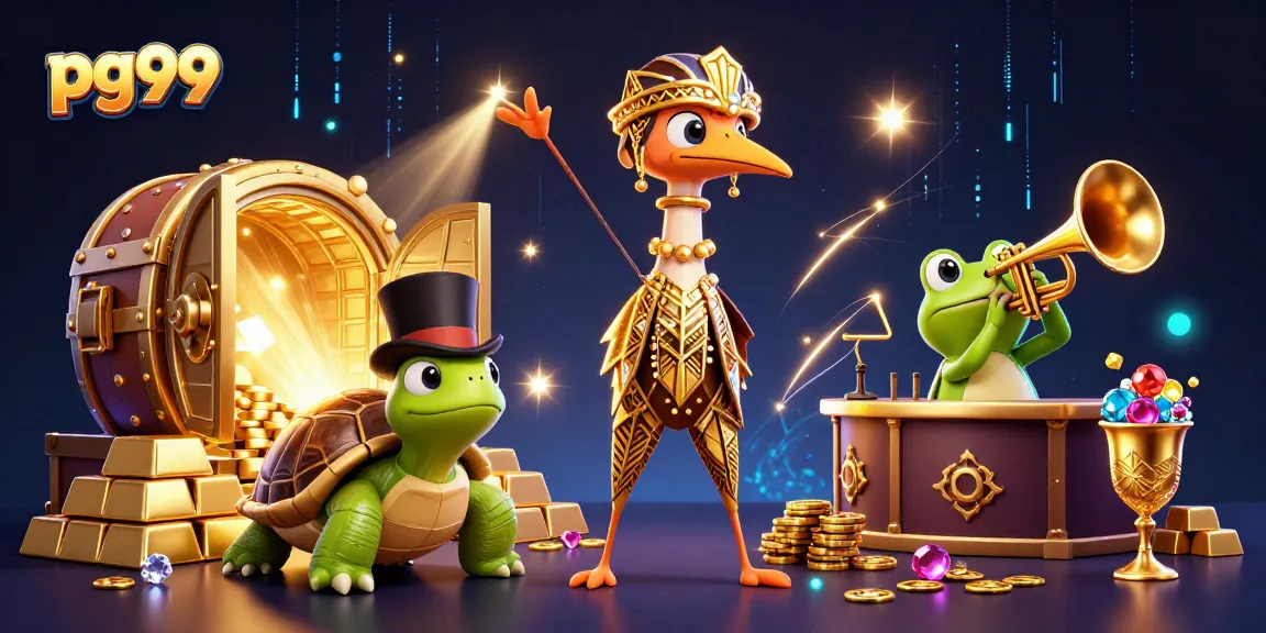 Experience big wins with pg99 in a vibrant, richly detailed casino scene full of treasures and excitement.