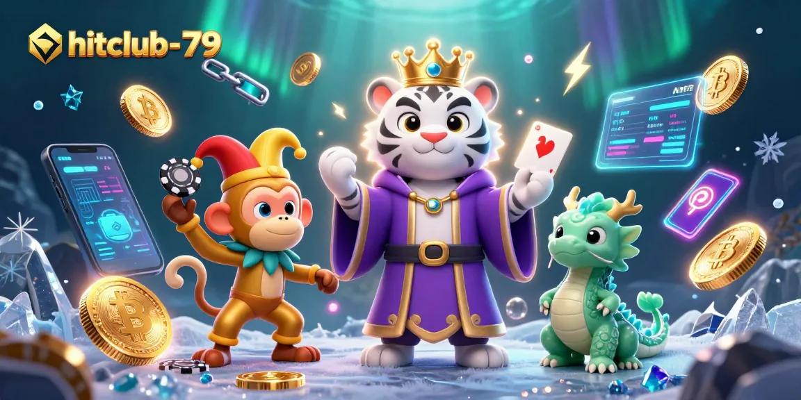 Join the excitement at hitclub-79 with vibrant casino elements and unique characters enhancing the gaming thrill.