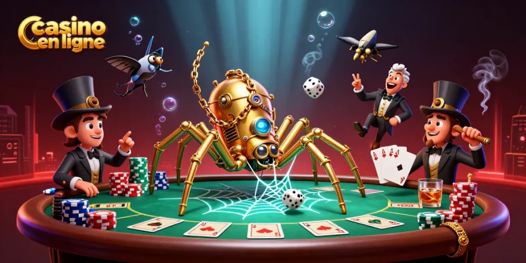 Jouer au casino en ligne et découvrir l'univers des paris avec cette illustration captivante.
