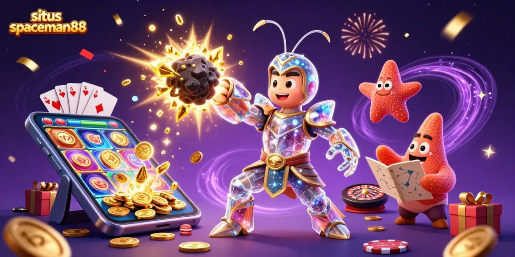 Experience exhilarating gameplay at situs spaceman88 with galactic adventures, gold coins, and thrilling slot games.