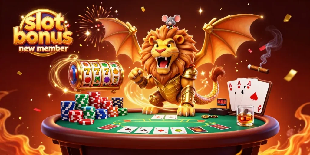 Win big with a slot bonus new member at our vibrant casino featuring dynamic elements.