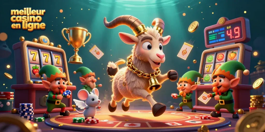 Découvrez le meilleur casino en ligne avec des personnages animés dans une scène excitante de jeu.