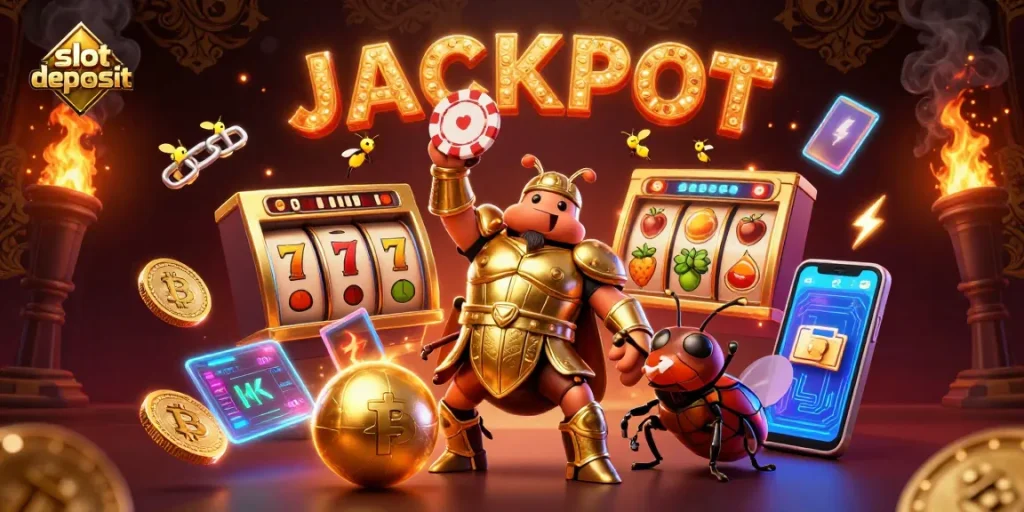 Memenangkan slot deposit dengan muatan ilusif Jackpot, menyemangatkan pemain dalam permainan slot.