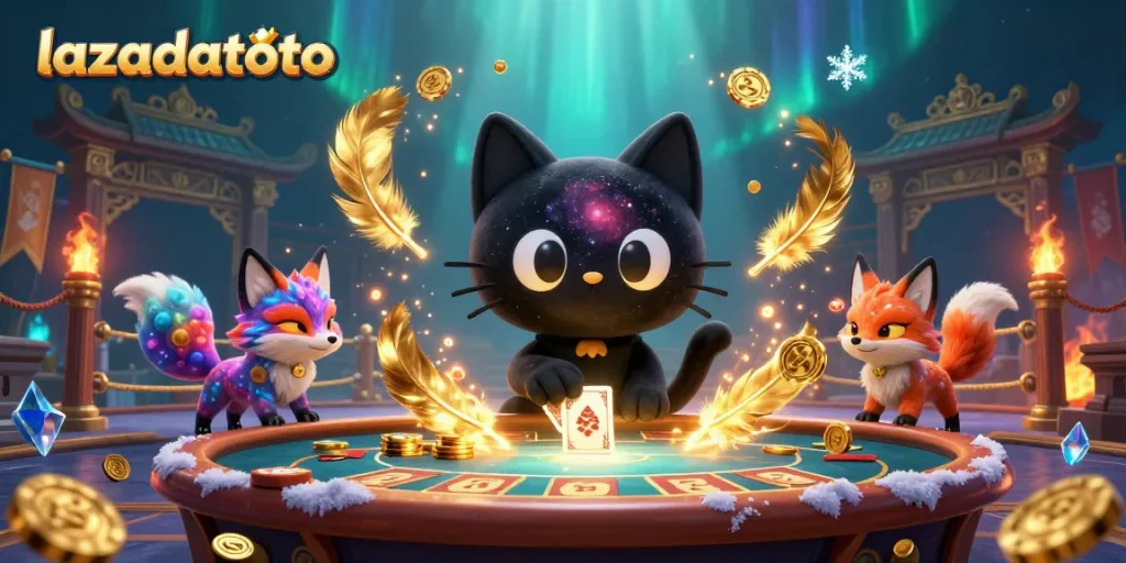 Menangkan permainan kasino dengan lazadatoto dan cat hitam berbintang yang mengubah keberuntungan.