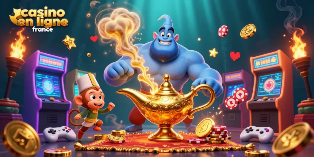 Le monde du casino en ligne France avec des personnages captivants et des éléments de jeu dynamiques.