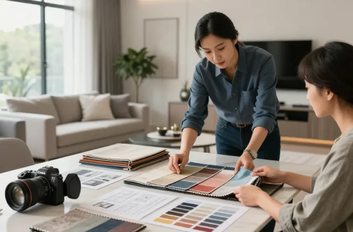 Transformasi desain interior di Decor Serene saat berkonsultasi dengan designer ternama, https://decorserene.com/privacy-policy/ menunjukkan suasana nyaman dan profesional.