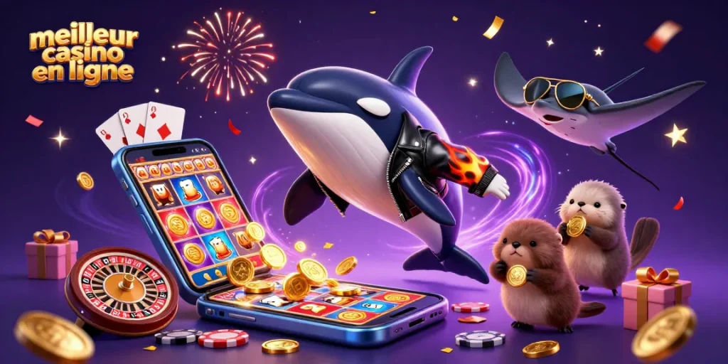Décrochez des gains au meilleur casino en ligne avec des personnages animés et des éléments de jeu dynamiques.