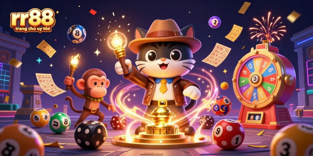 Spin to win at rr88 trang chủ uy tín and uncover treasures in this vibrant gambling adventure.