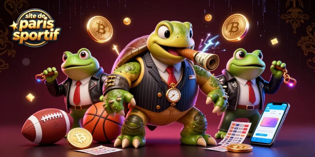 Pariez sur le site de paris sportif avec des personnages de casino vibrants et animés.