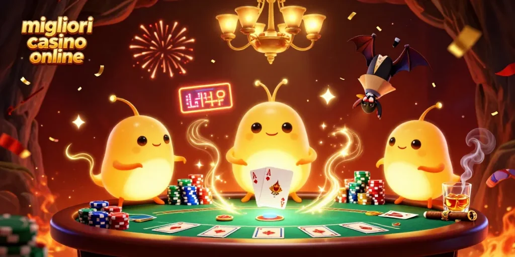 Vivi l'emozione dei migliori casino online con questa illustrazione incredibile di gioco