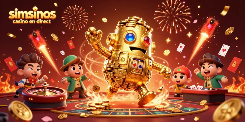 Gagnez avec les croupiers en direct au simsinos casino en direct à chaque table de jeu.