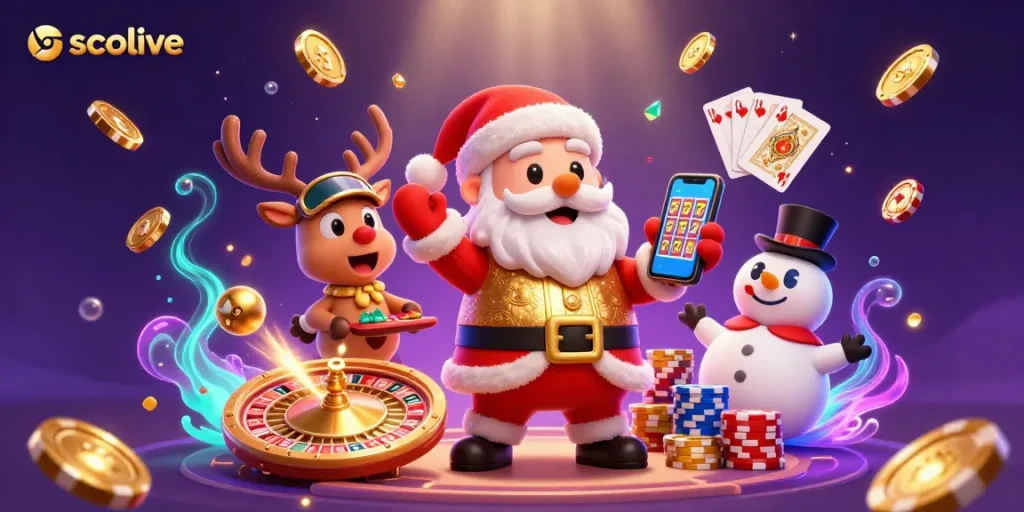 Socolive offers thrilling jackpot slots with immersive 3D casino characters in a dynamic scene.