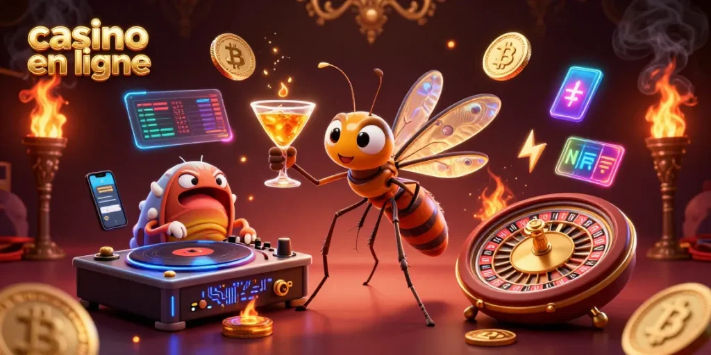 Découvrez l'univers du casino en ligne avec un moustique de résine captivant et un DJ trilobite